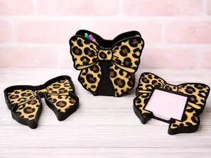 Cute Desk Organizer Set | Pen Holder, Sticky Note Holder & Tray