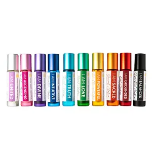 Chakra Balancing Elixirs - Essential Oils - 10 Roller Bottles Set