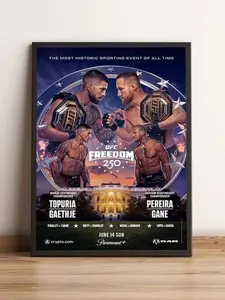 UFC Freedom 250 Fight Poster Print Unframed Wall Art Print