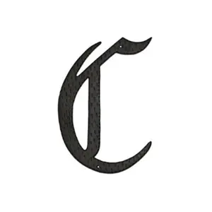 212 MAIN HAM-24-C 24 In. Aluminium Decorative Monogram C Sign, Home Improvement Building Supply for Doors, Gates