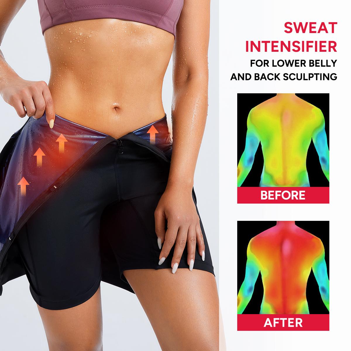 Nebility Women's Full Body Sauna Suit Long-Sleeved Jumpsuit with Waist Trainers for Sweating Profusely - Stylish Activewear & Sports Outfits Workout Gym Clothing Workout Apparel