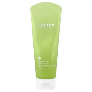 Frudia Scrub Cleansing Foam, Pore Control, Green Grape, 4.9 fl oz (145 ml)