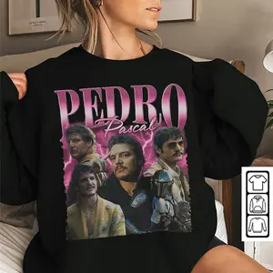 Actor Pedro Pascal Movie Shirt, Pedro Pascal Narcos Sweatshirt, Pedro Pascal Vintage Unisex Gift Bootleg Hoodie
