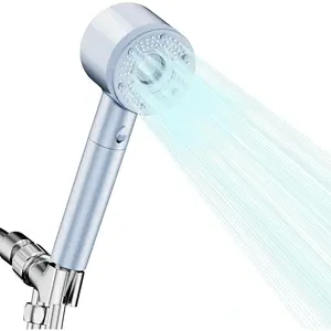 High Pressure Shower Head, Filtered Shower Head with Handheld, Multiple Spray Modes with Pause Switch Water Saving Filter Showerhead,Showerhead Set, for Pets Bath (blue)