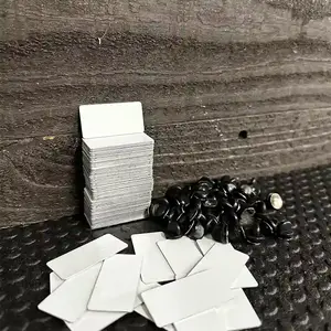 White Dye Sublimation Blank 0.75" x 1.5" Metal Hat Pin - 100 Pack BULK-PIN-LP-000