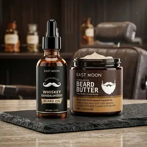 Men's Beard Care Set, Sandalwood Essential Oil, Beard Butter, Gifts for Dad and Boyfriend