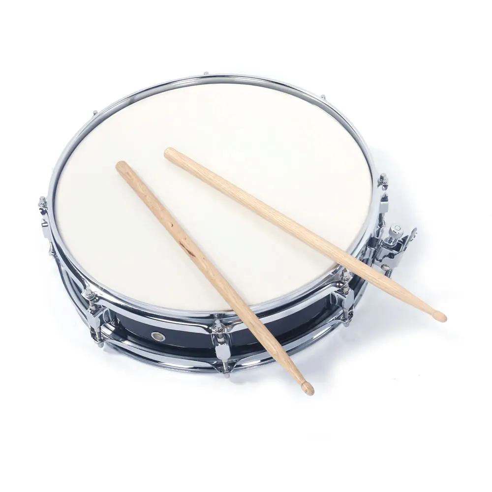 13x3.5 in Professional Acoustic Snare Drum Kit, Poplar Wood with Bright Sound, Drumsticks, Key, Strap, Black Percussion Instrument, Beginner Drum Kit, Music Gift for Festivals, Acoustic Drums