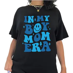 In My Boy Mom Era Tshirt, Boy Mom shirt, Personalized Mom Gift