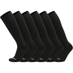 Over the Calf Work Socks for Men and Women 9-11 10-13 13-15 Moisture Wicking Tall Cushioned Knee High Boot Socks 6-pack
