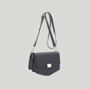 Mia Women's Structured Shoulder Bag, Minimalist Crossbody Satchel with Adjustable Strap for Work, Travel and Daily Use