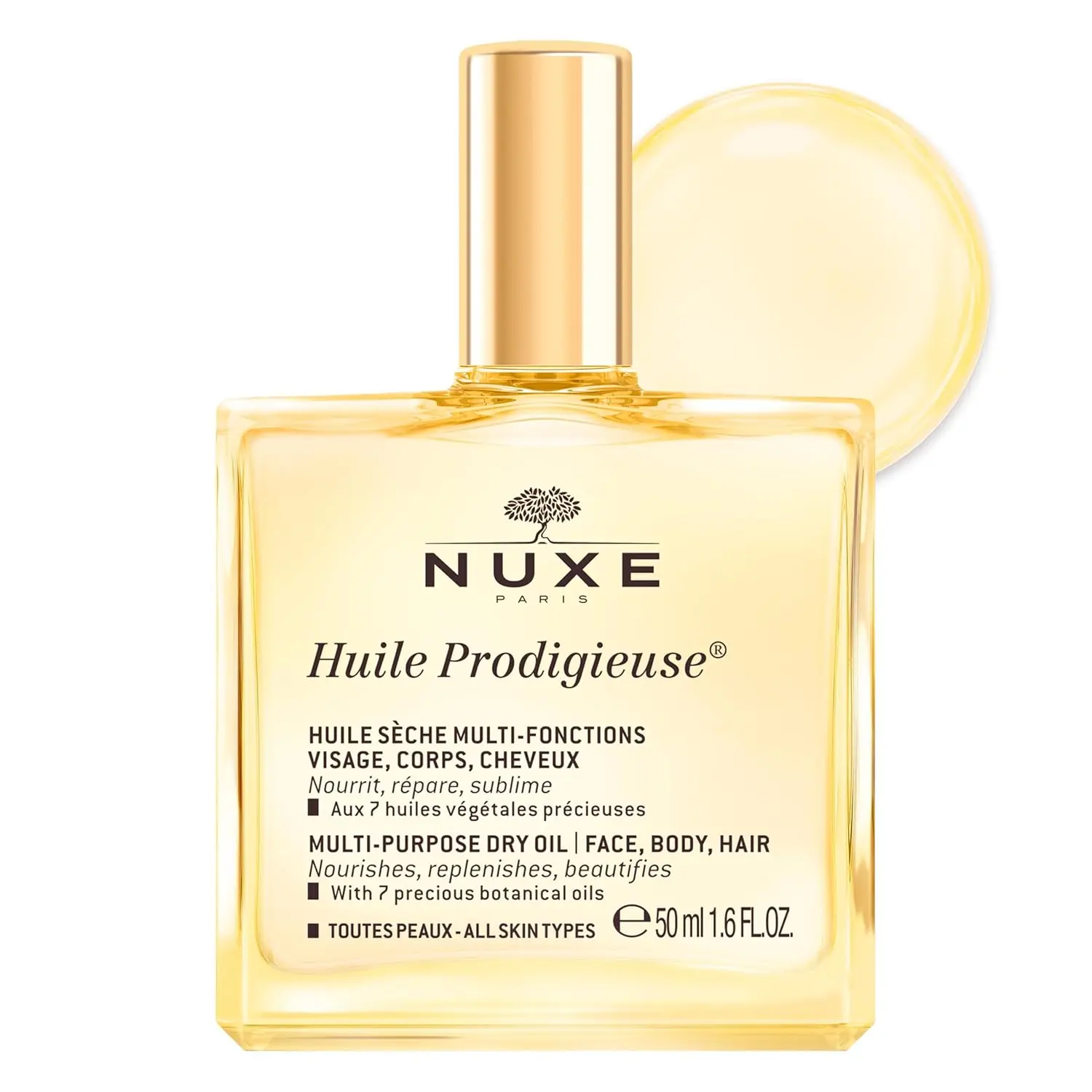 NUXE Multi-Use Dry Oil for Face, Body & Hair -French Glow Oil NUXE Multi-Use Dry Oil for Face, Body & Hair -French Glow Oil