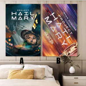 Project Hail Mary (2026) Movie poster,Frameless canvas posters,Vintage posters,Holiday gift,Room decorations,Christmas gifts