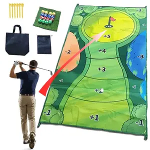 Golf Ball Game Training Pad Set, Indoor Outdoor Use, Golf Practice Equipment, Perfect Golf Gift