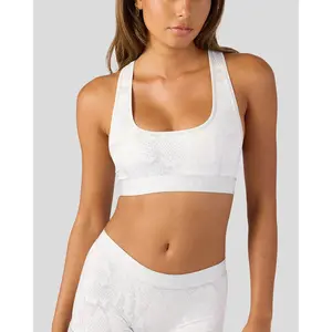 PSD Womens Silver Snake Racerback Sports Bra - Comfortable, Breathable, Ultra-light Fabric