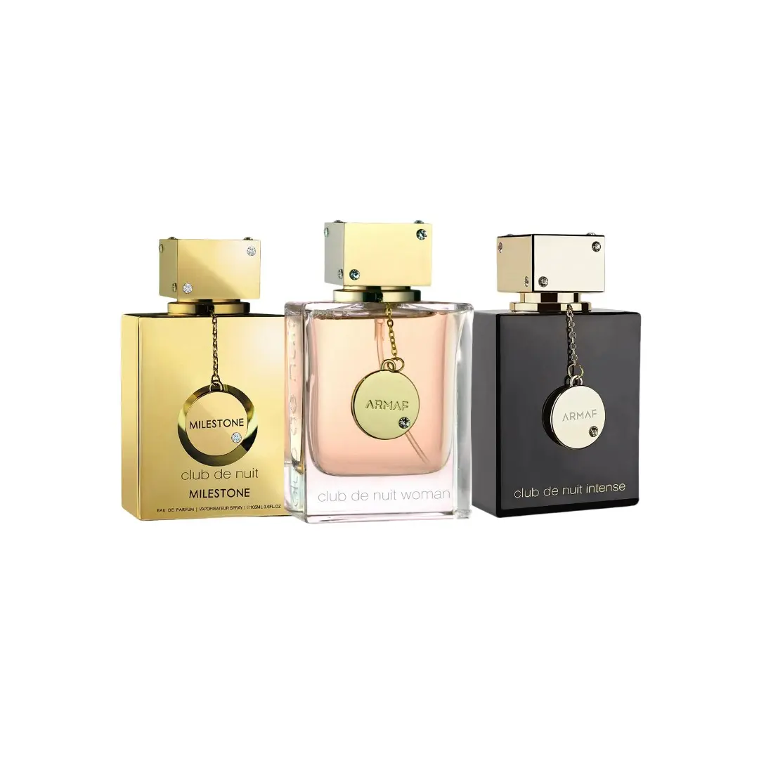 Armaf Combo Set Club De Nuit Woman, Milestone  ,Intense Women EDP 3.4 FL.OZ  For Women Value Pack Perfume Gift Box Perfume Kit