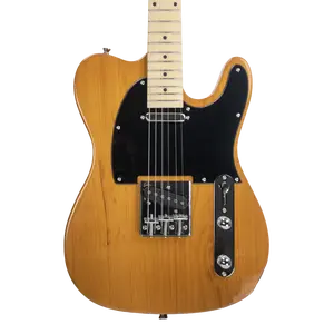 Sawtooth ET Alder Series Electric Guitar, Butterscotch with Black Pickguard