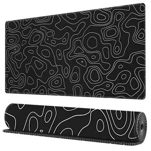 BHJLAXR Abstract Geometric Pattern Mouse Pad, 1 Count Rectangle Gaming Mouse Pad, Office Desk Keyboard Mat for Home Office Desk, Desk Accessories, Gaming Desk Accessory