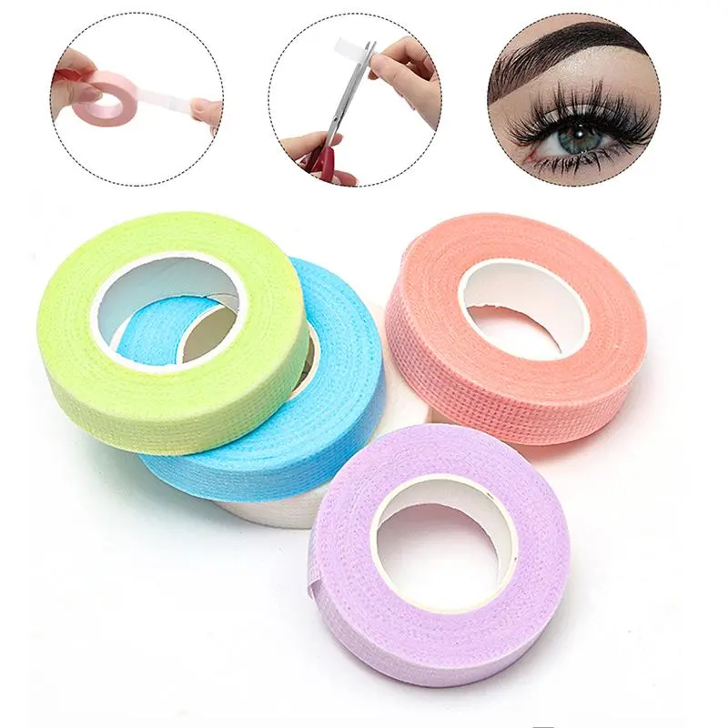 5 Rolls Mix Colors Micropore Eyelash Extension Tapes Professional Soft Medical Adhesive Non-woven Tapes For Lashes Makeup Tools 2026 New