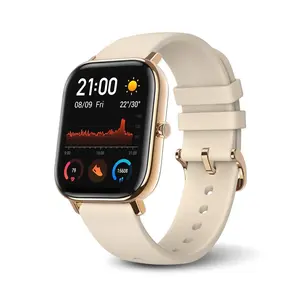 Amazfit GTS 2 Fitness Smartwatch with Heart Rate Monitor 14-Day Battery Life Music Control 1.65" Display Sleep and Swim Tracking GPS Water Resistant Smart Notifications Desert Gold