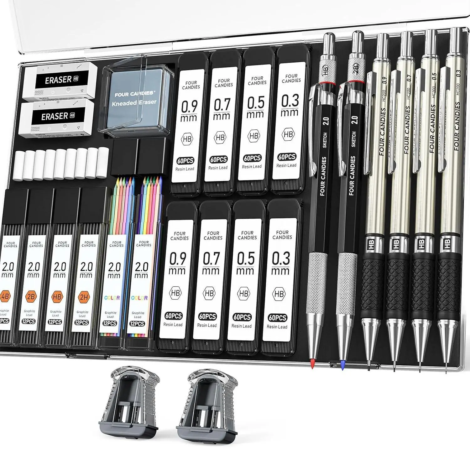 【HOT!】27PCS Art Mechanical Pencil Set with Case