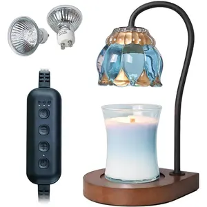 Candle Warmer Lamp - Electric Candle Lamps Timer, Compatible with All Jar Candles, Gifts for Her, Gift for Mom, Dimmable Candle Warmer, Candle Holders for Home Decor SkyBlue