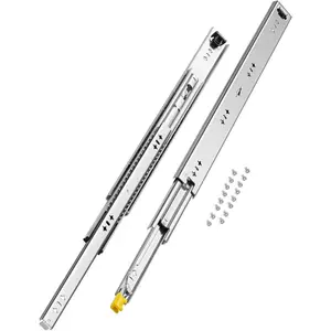 VEVOR Heavy Duty Drawer Slides 60inch, 1 Pair Locking Drawer Slides 250lbs Load Capacity, Side Mount Ball Bearing, 3 - Fold Full ExtensionVEVOR Super Brand Day
