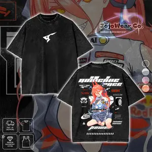 Chainsaw Man Blood Devil Power Graphic T-shirt Racing Art Racer Hoodie Crewneck Sweatshirt Tank Top Oversized Streetwear 100% Premium Cotton Fabric Tee Unisex Double Printed Washed Top Gift For Wifu Anime Manga Fan Menswear Apparel