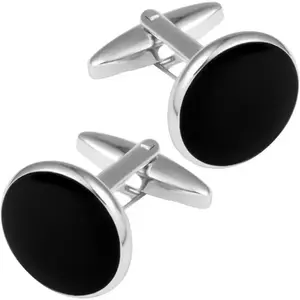Men's cufflinks classic wedding business shirt cufflinks silver gold black set gift box gift