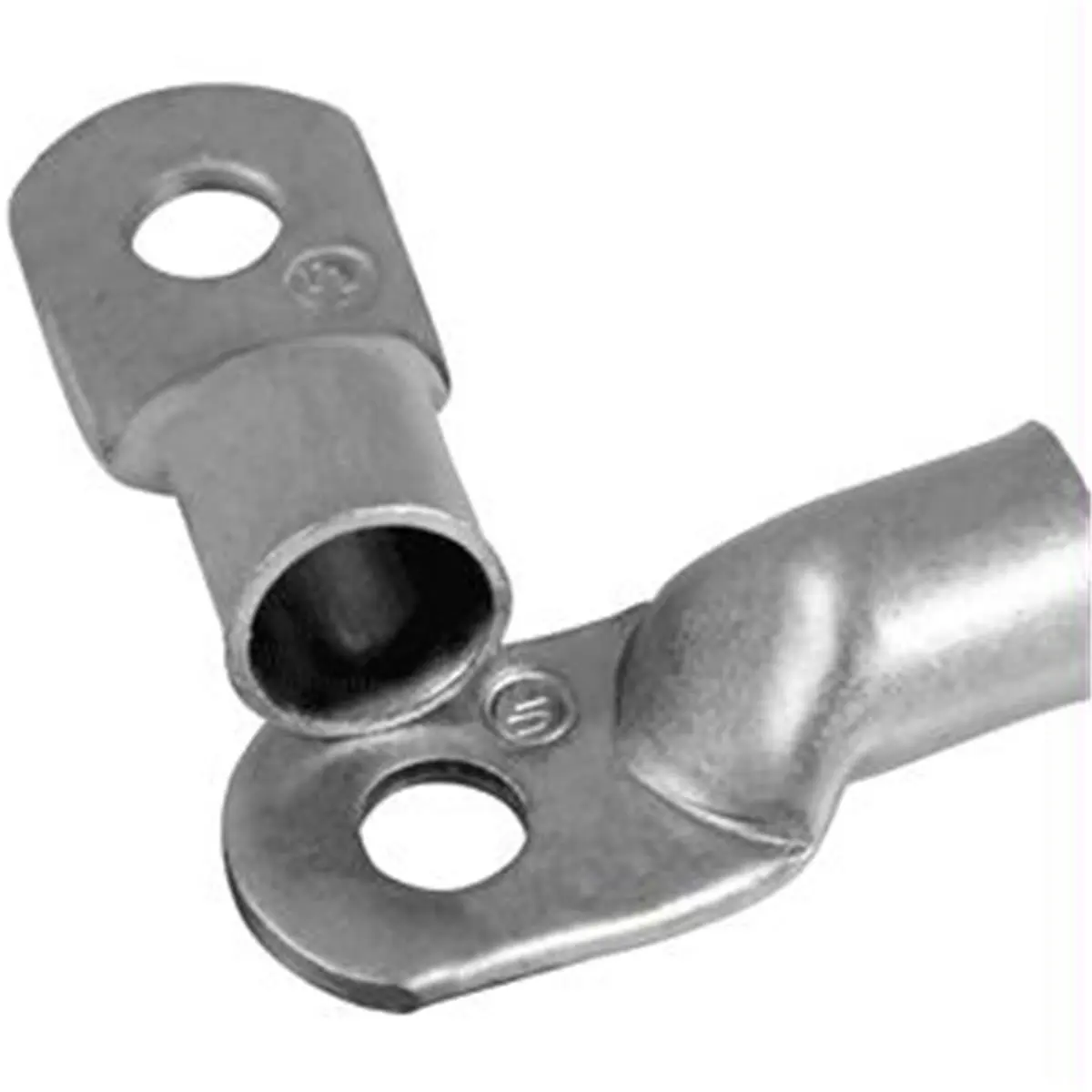 212 MAIN Seamless Barrel Closed End Marine Grade Tinned Copper Heavy Duty Lugs, 2 Gauge Wire Compatible, 5/16" Screw Size, Corrosion-Resistant, 2-Pack for Automotive & Motorcycle Brake Systems (Max Current Flow 100%), 2 Screw Size: 5/16"
