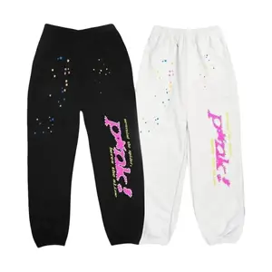 Star Print Vintage Bull Jogger Sweatpants – Cute Spider Pink Letter Trendy Unisex Streetwear Graphic Pants, Cozy Lounge Gift, Perfect for Active & Casual Outfits