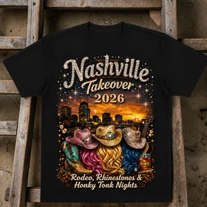 Rodeo, Rhinestones, & Honky Tonk Nights - Nashville Takeover Tee