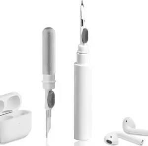 Earbuds Cleaning kit for Airpods Pro 1 2 3, Multi-Function Cleaning Tool with Brush for Wireless Earphones Bluetooth Headphones Camera and iPhone(White)