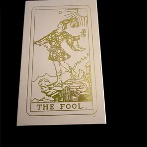 Rose Gold Tarot Deck Witchy Cauldron Rose Gold Tarot Cards with Guide Book Waterproof Wrinkle Resistant Foil Tarot Deck