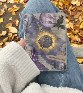 Bookish Romantasy Kindle Insert for Clear Case – Aesthetic Book Lover Decor | Cozy Reading Accessory