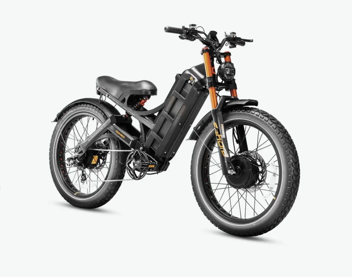 eAhora Romeo Pro 2 4000W Dual Motor Electric Bike 52V 70AH 26" 46MPH 200 Miles