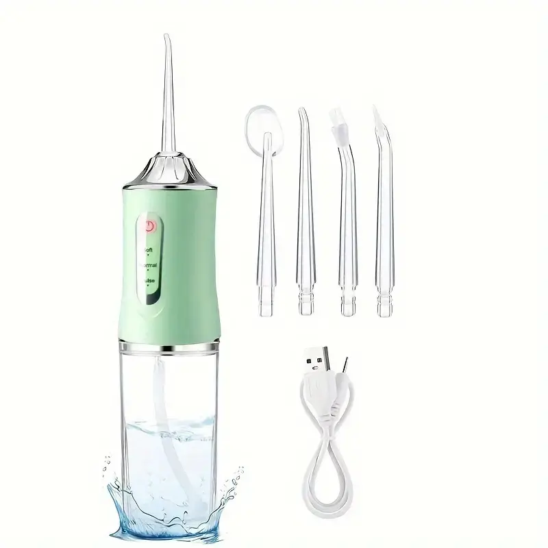 Electric Toothbrush Set with 3 Cleaning Heads, Detachable Brush Heads, Multi-Functional Cleansing Oral Care Tool, USB Rechargeable Design, Perfect Gift for Home Use, Cordless Teeth Cleaner, Teeth Cleaning Machine, Portable Teeth Cleaning