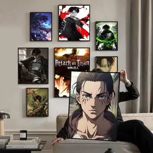 A-Attack O-Titan L-Levi Ackerman Classic Retro Poster Decorative Art Wall Art Cute Room Decor