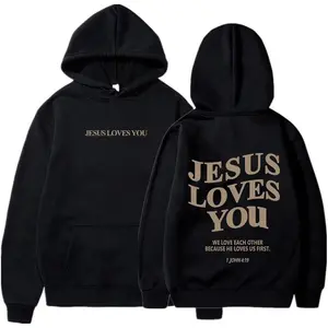Christian Faith Sweatshirt Jesus is King Hoodie Jesus Loves You Sweater, Faith Over Fear Hoodie Gift for Birthday Holiday Christmas Halloween