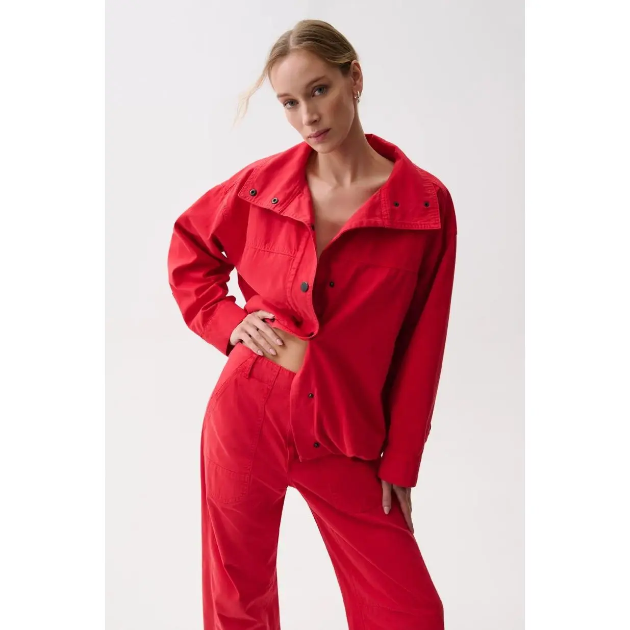 Pistola Liberty Funnel Neck Jacket in Negroni