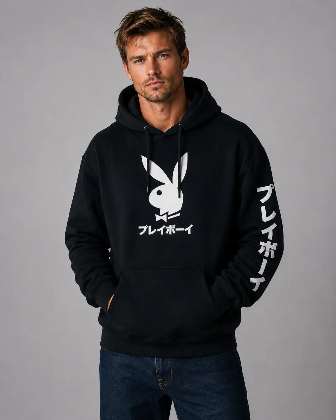 Playboy Japanese Rabbit Head Hoodie
