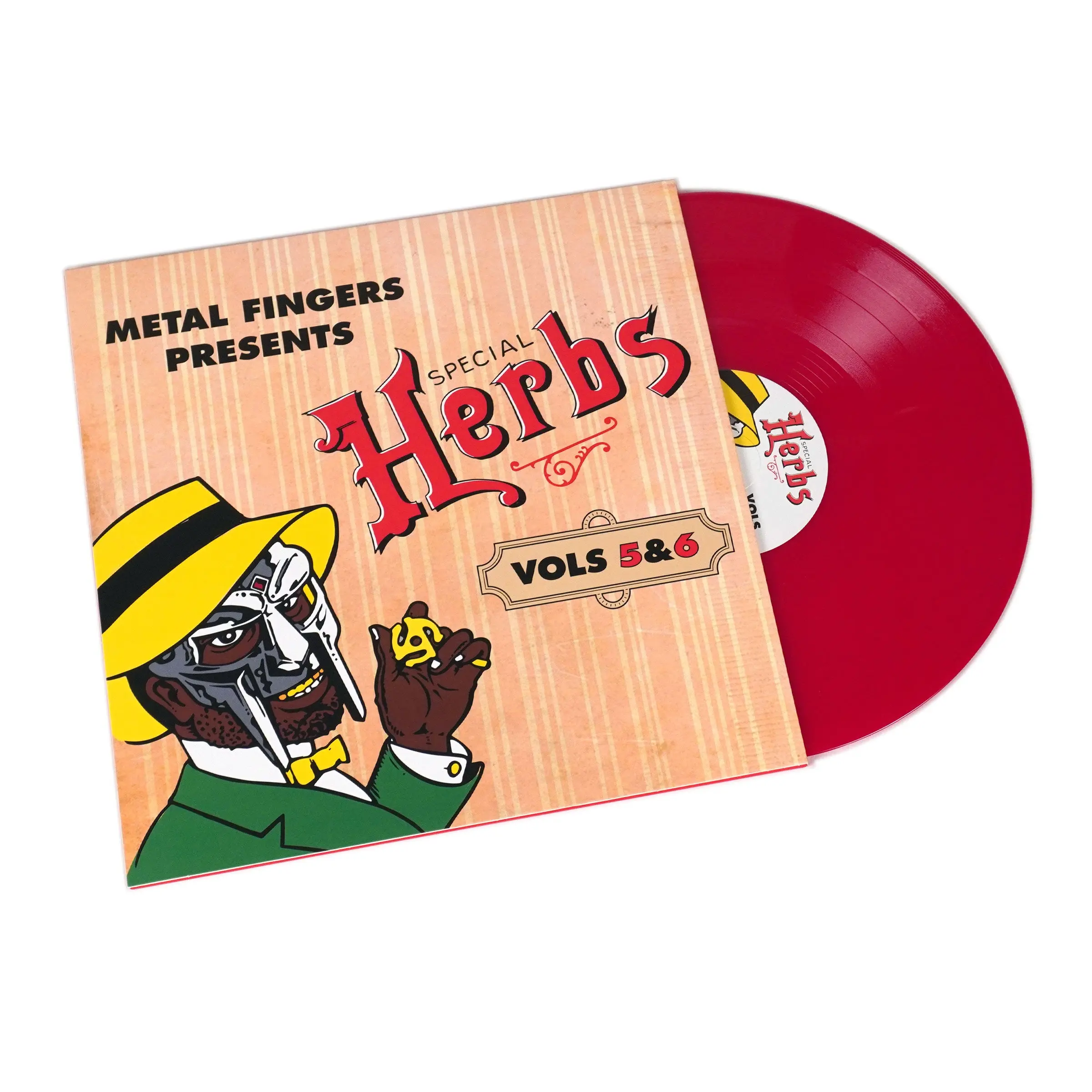 MF Doom: Special Herbs Volumes 5-6 (Recommended Limited Edition Colored Instrumentals) Albums on Vinyl, Double Vinyl Pressing 2LP