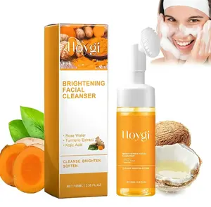 Turmeric Foaming Facial Cleanser, GentleExfoliating Facial Cleanser, Oil Control FacialCleanser, Facial Skin Care Product for Women &Men Cleansing, Facial Wash, Turmeric Face Wash,Turmeric Brightening Cleanser