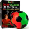 Auto Light-Up LED Soccer Ball - Unisex Size 5 Official Football Ball with Batteries, Automatic Color-Changing LEDs, Durable Water-Resistant PVC Soccer Equipment for Youth, Ideal for Nighttime Sports & Family Game Nights (Sports Toy)