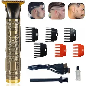Hair Clippers for Men, Professional T Blade Trimmer Zero Grapped, Cordless Rechargeable Bear Trimmer Shaver Hair Cutting Kit springtok