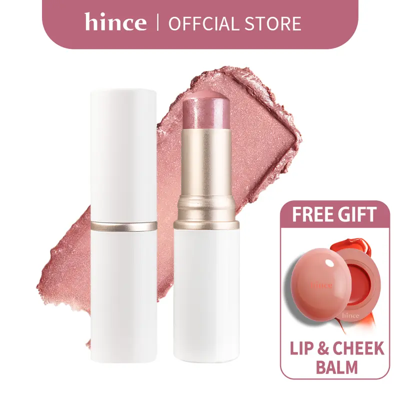 [hince Official] True Dimension Radiance Balm - Glow Stick Highlighter for Korean Glass Skin, with Squalane & Safflower Oil | Multi-Color Shade Stick, Cream Blush & Contour in One | Thanksgiving Gift