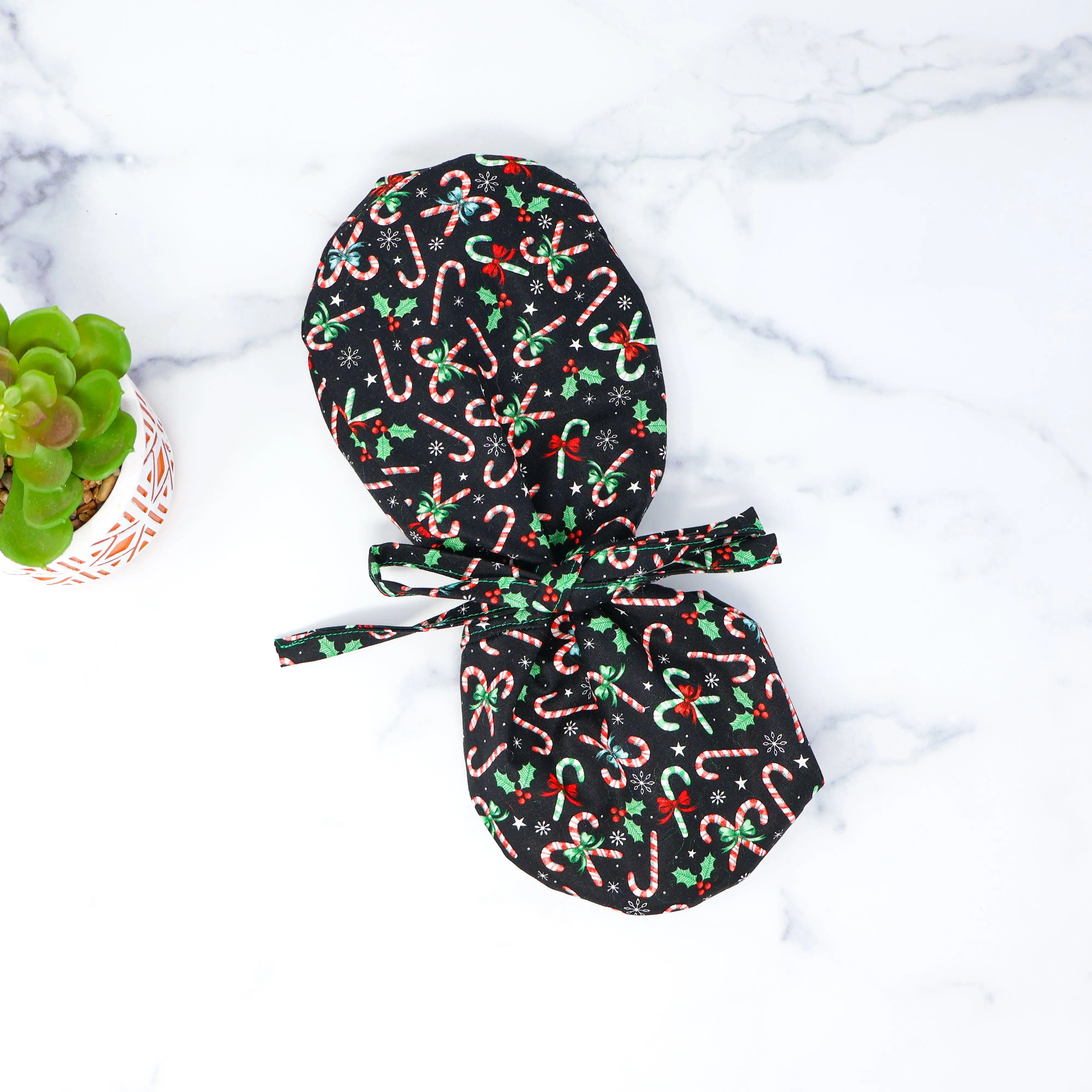 Candy Cane Scrub Cap