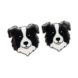 Border Collie Stud Earrings