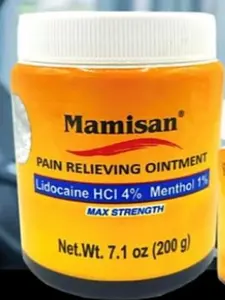 Mamisan Lidocaina OTC 200g(7.1 oz) Max Strength Pain Relieving Ointment