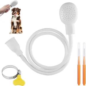 Sink Sprayer Rubber Hose,Dog Shower Attachment Sink Hose for Dog,Pets,Bathing Baby,Washing Hair,Rinsing VegeTables Etc,Sink Hose Attachment for Faucet