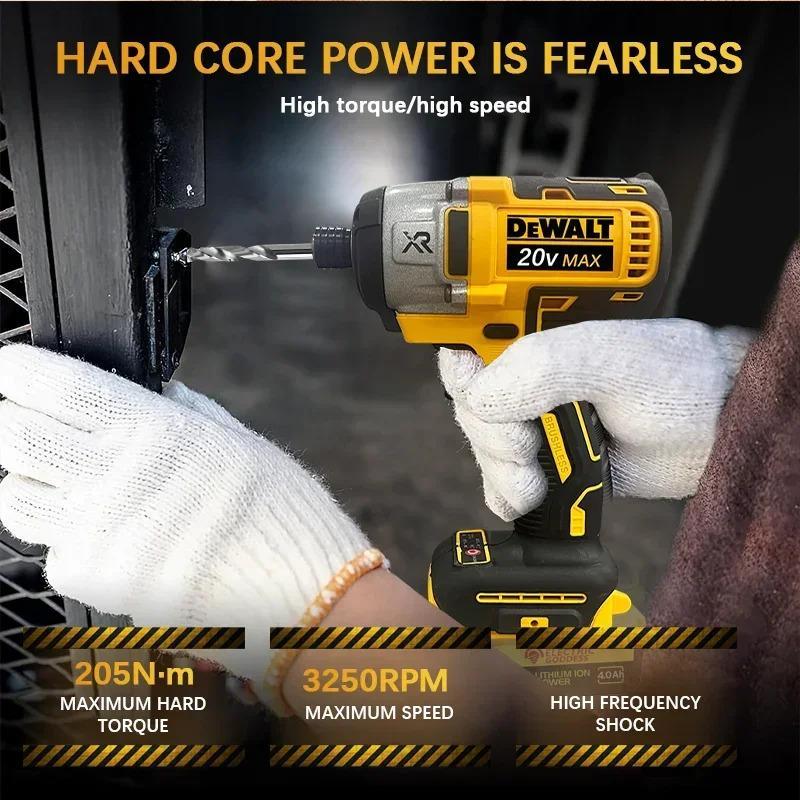 Dewalt DCD887 Electric Impact Driver Drill 3250RPM Speed Brushless motor 1/4 Power Tools Electric Screwdriver For 20V Battery